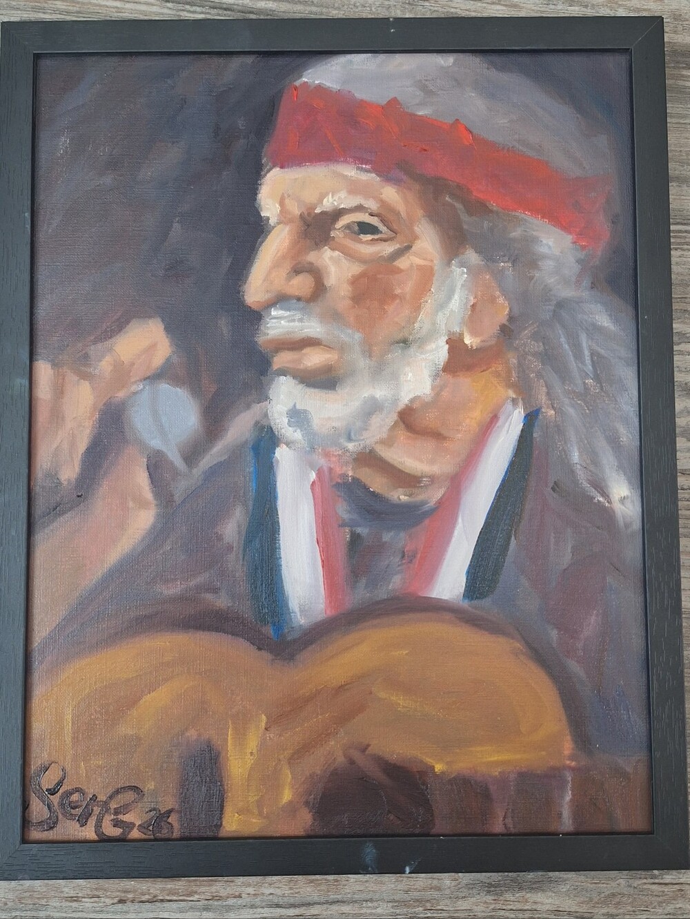 Painting of Willie Nelson Painting PRINT 11x14